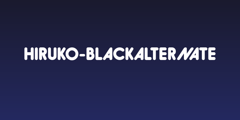 Hiruko-BlackAlternate Social Header