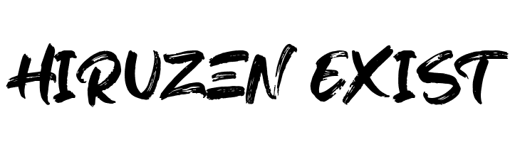 Hiruzen Exist  les polices de caractères gratuit tlcharger