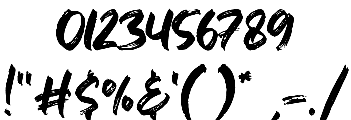 Hiruzen Exist Font OTHER CHARS