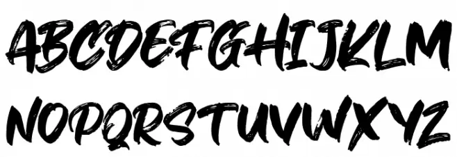 Hiruzen Exist Schriftart Groß