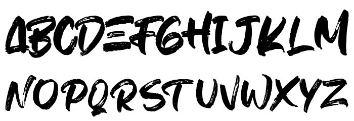 Hiruzen Exist Font LOWERCASE