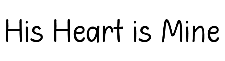 His Heart is Mine  Frei Schriftart Herunterladen