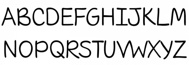 His Heart is Mine 字体 大写