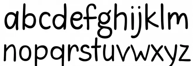 His Heart is Mine 字体 小写