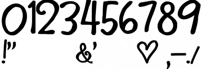 His Name Is Honey Font OTHER CHARS