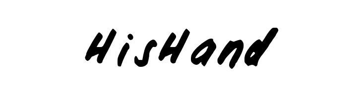 HisHand फ़ॉन्ट