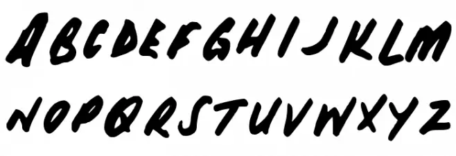 HisHand Schriftart Groß