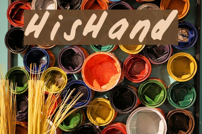 HisHand Font examples