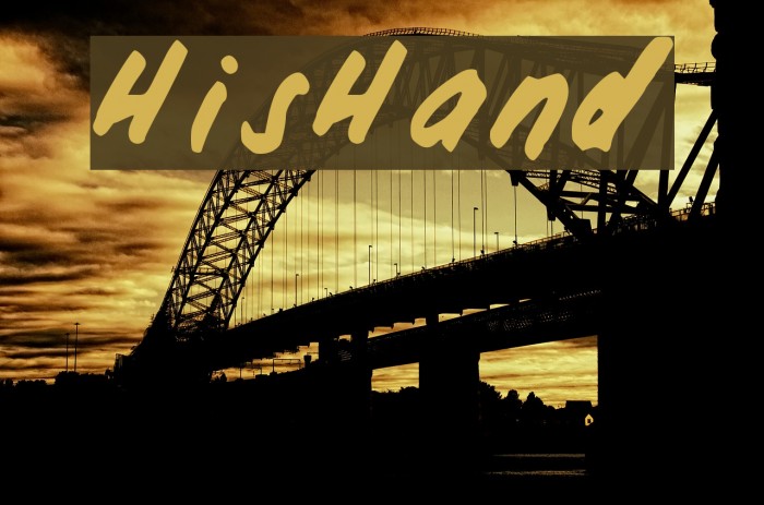 HisHand Font examples