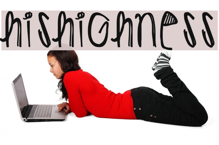 HisHighness Font examples