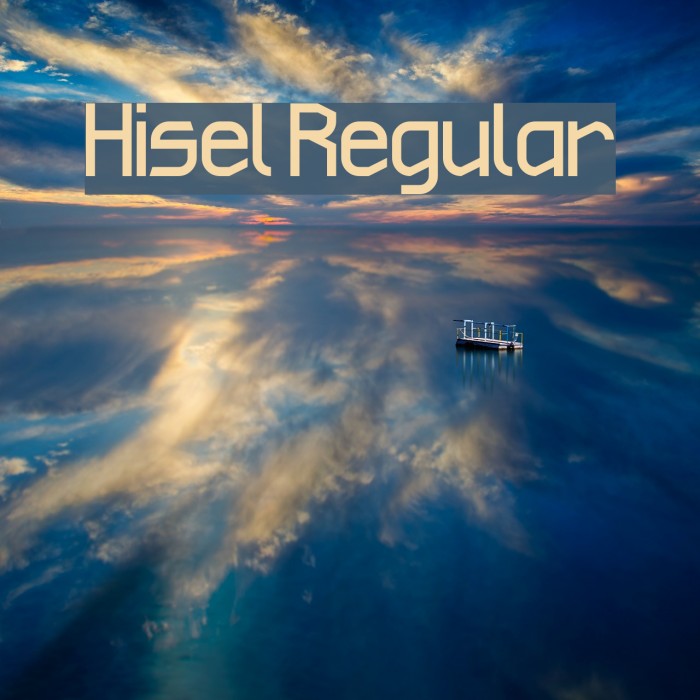 Hisel Regular Font examples