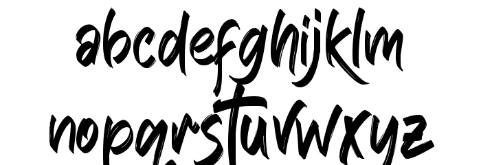Hishee Sweet Font LOWERCASE