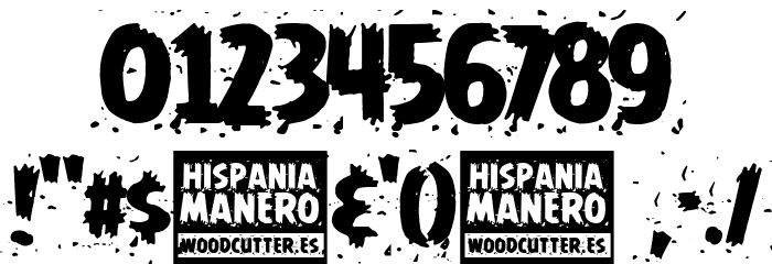 Hispania Manero Font OTHER CHARS