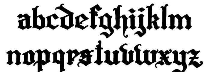 Hispanicus Font LOWERCASE
