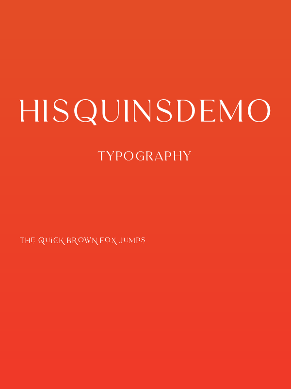 HisquinsDEMO Poster