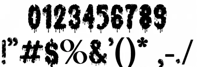 Histeri-Bold Font OTHER CHARS