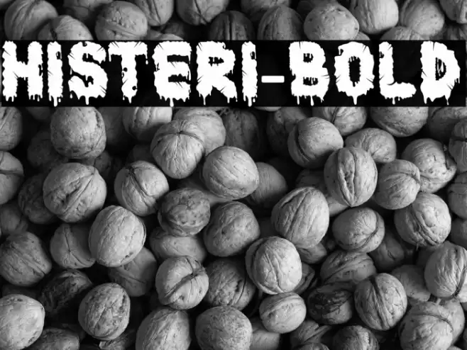 Histeri-Bold Font examples