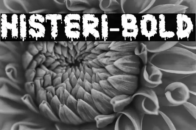 Histeri-Bold Font examples