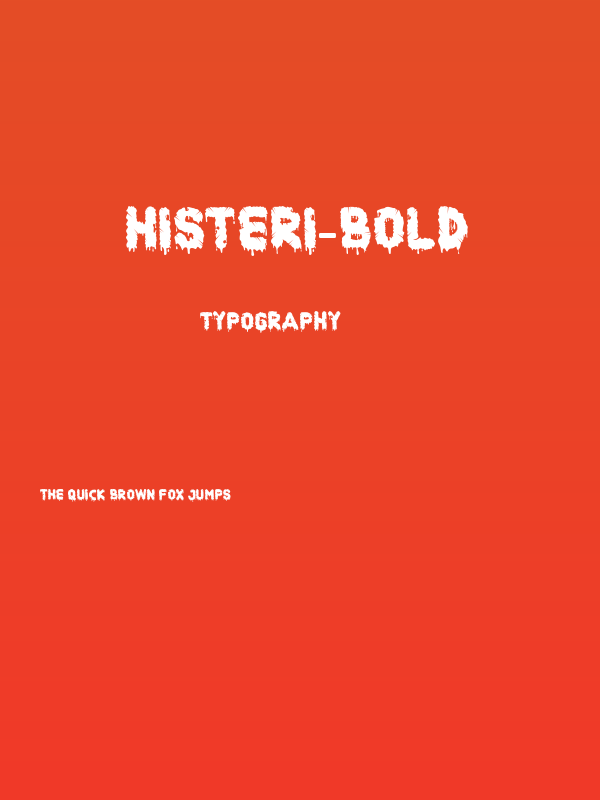 Histeri-Bold Poster