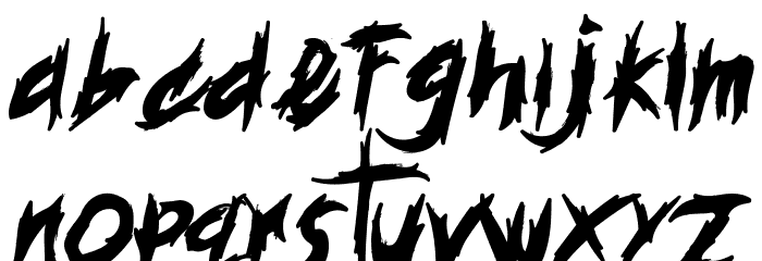 HisteriA Font LOWERCASE