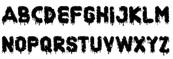 Histery Font UPPERCASE