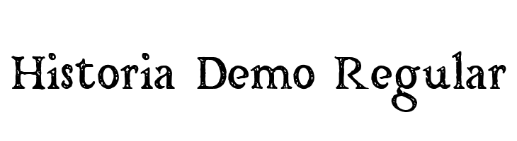 Historia Demo Regular  les polices de caractères gratuit tlcharger