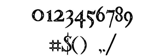 Historia Demo Regular Font OTHER CHARS
