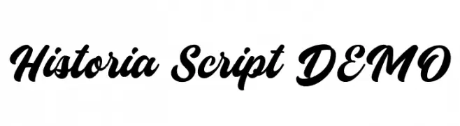 Historia Script DEMO  تنزيل الخطوط