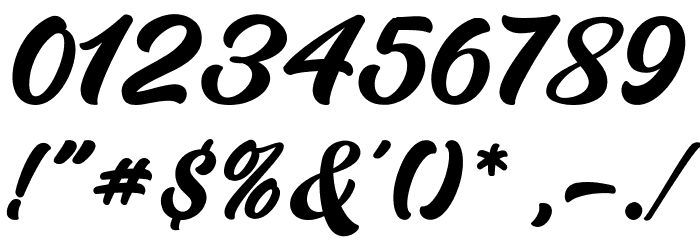 Historia Script DEMO Font OTHER CHARS