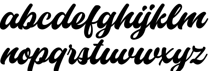 Historia Script DEMO Font LOWERCASE
