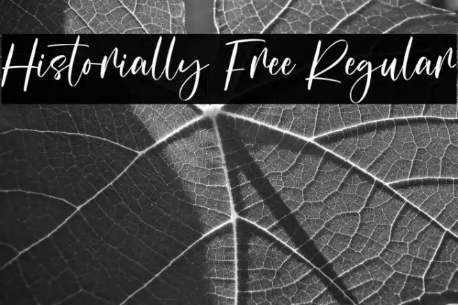 Historially Free Regular Schriftart examples