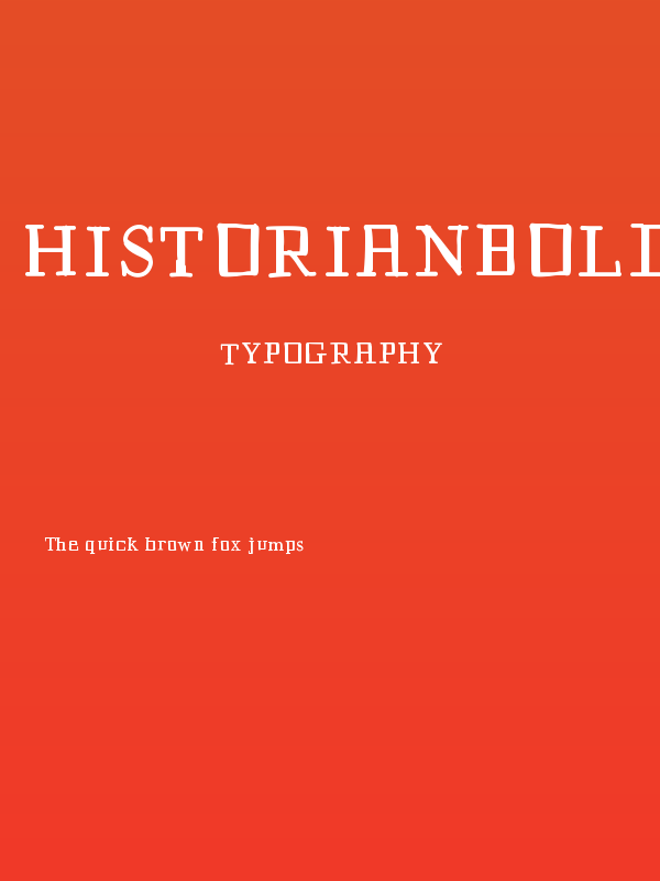 HistorianBold Poster