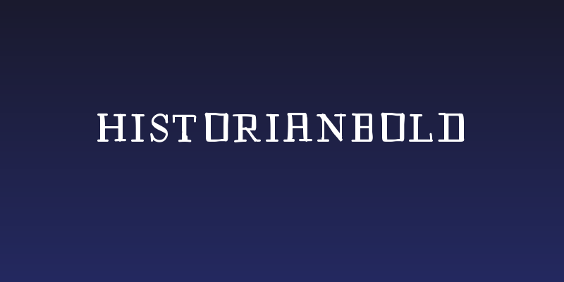 HistorianBold Social Header