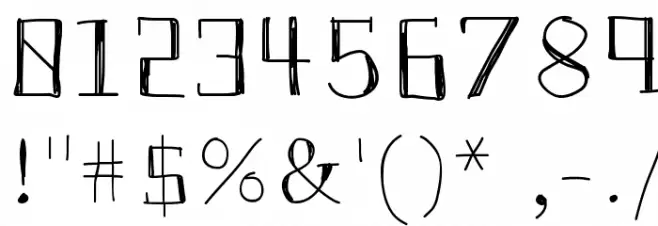 HistorianPencil Font OTHER CHARS