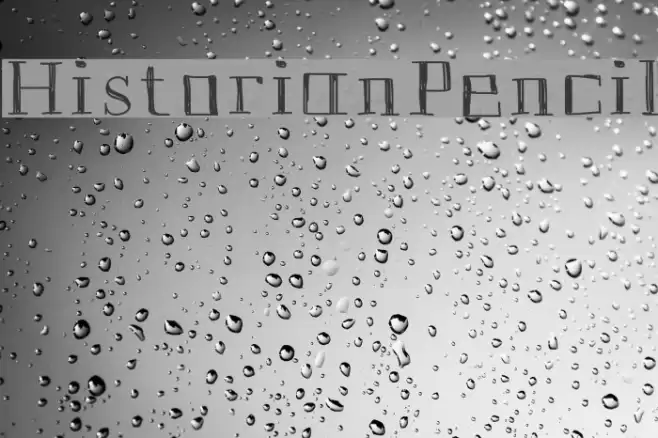 HistorianPencil Font examples