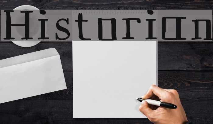 Historian Font examples
