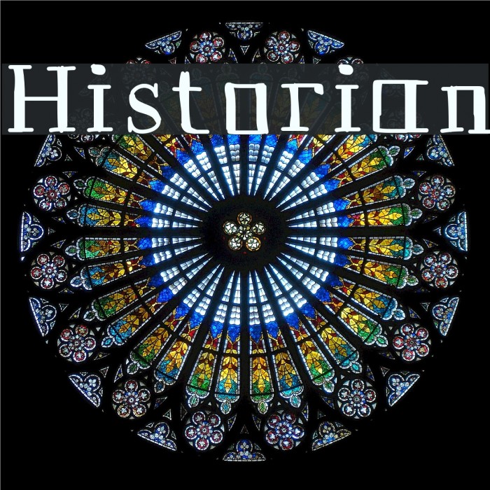 Historian Font examples