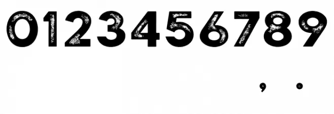 Historical-SansTextured Font OTHER CHARS