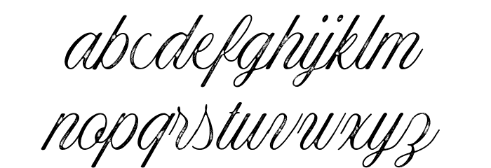 Historical-Textured Font LOWERCASE