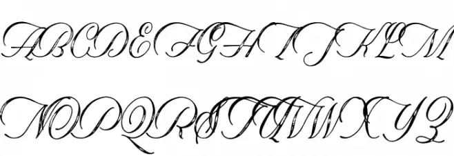 Historical-Textured Font Litere mari