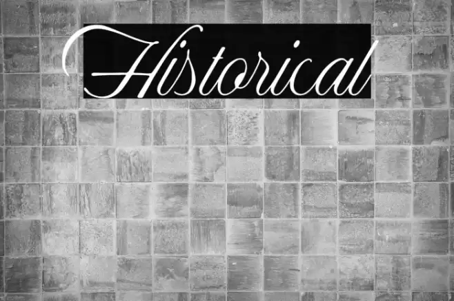 Historical Font examples