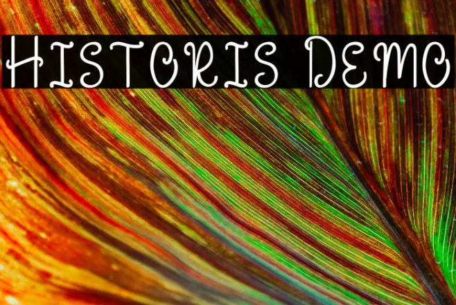Historis Demo Example 1