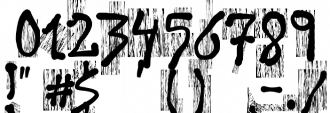 History Brush Font OTHER CHARS