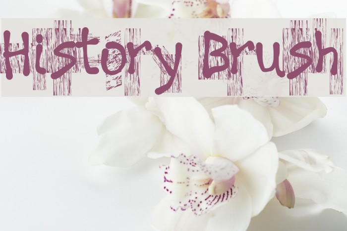 History Brush フォント examples