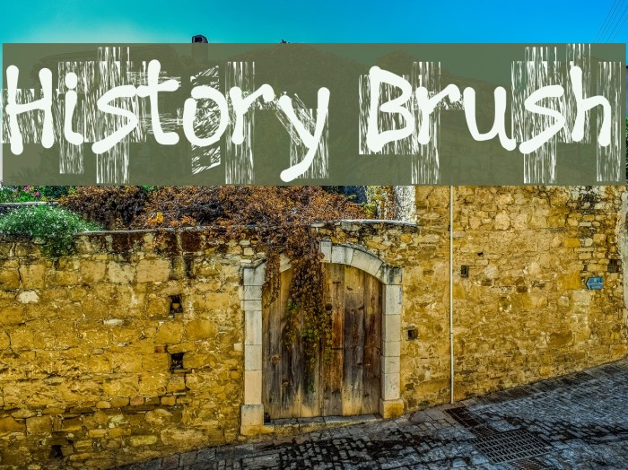 History Brush フォント examples