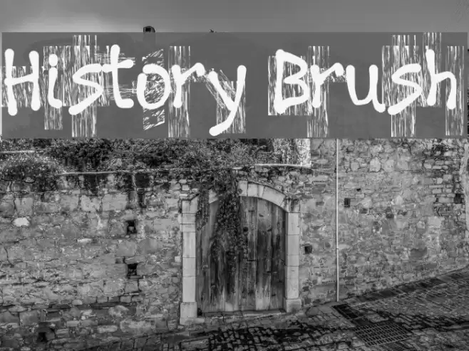 History Brush Font examples