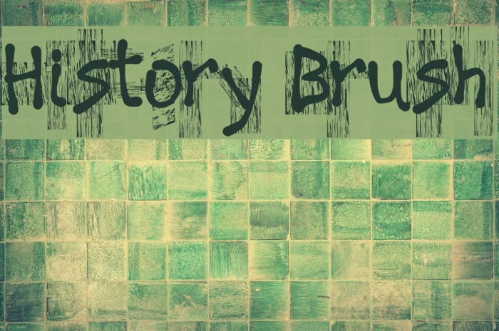 History Brush フォント examples