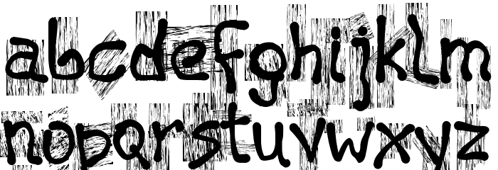 History Brush フォント 小文字