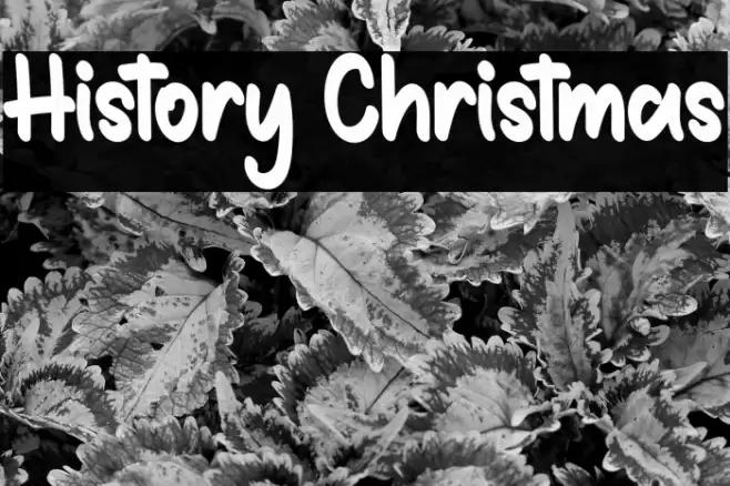 History Christmas Font examples
