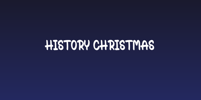 History Christmas Social Header